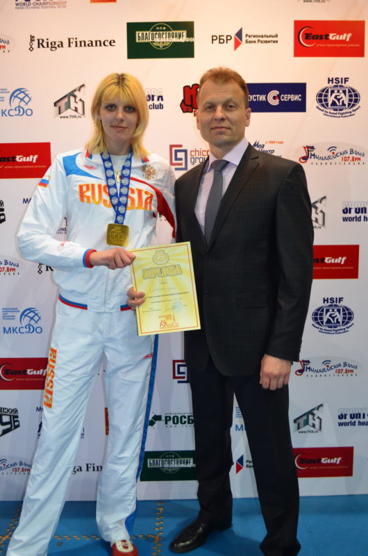 Елена Горовая с тренером
